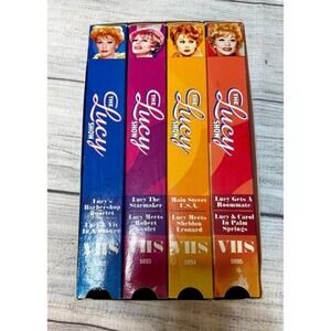 Vintage I Love Lucy 4 Pack VHS Tape Collection Years 1962-1974